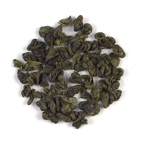 loose leaf gunpowder green China tea
loose leaf gunpowder green China tea