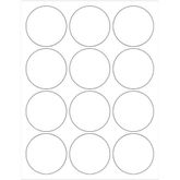 blank sheet of round tea labels
